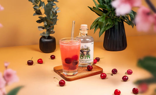 🍒🍊 Grapefruit & Cherry Gin Tonic – Fruchtig-frischer Genuss mit Dresdner Feingeist GIN Kräutergarten ✨